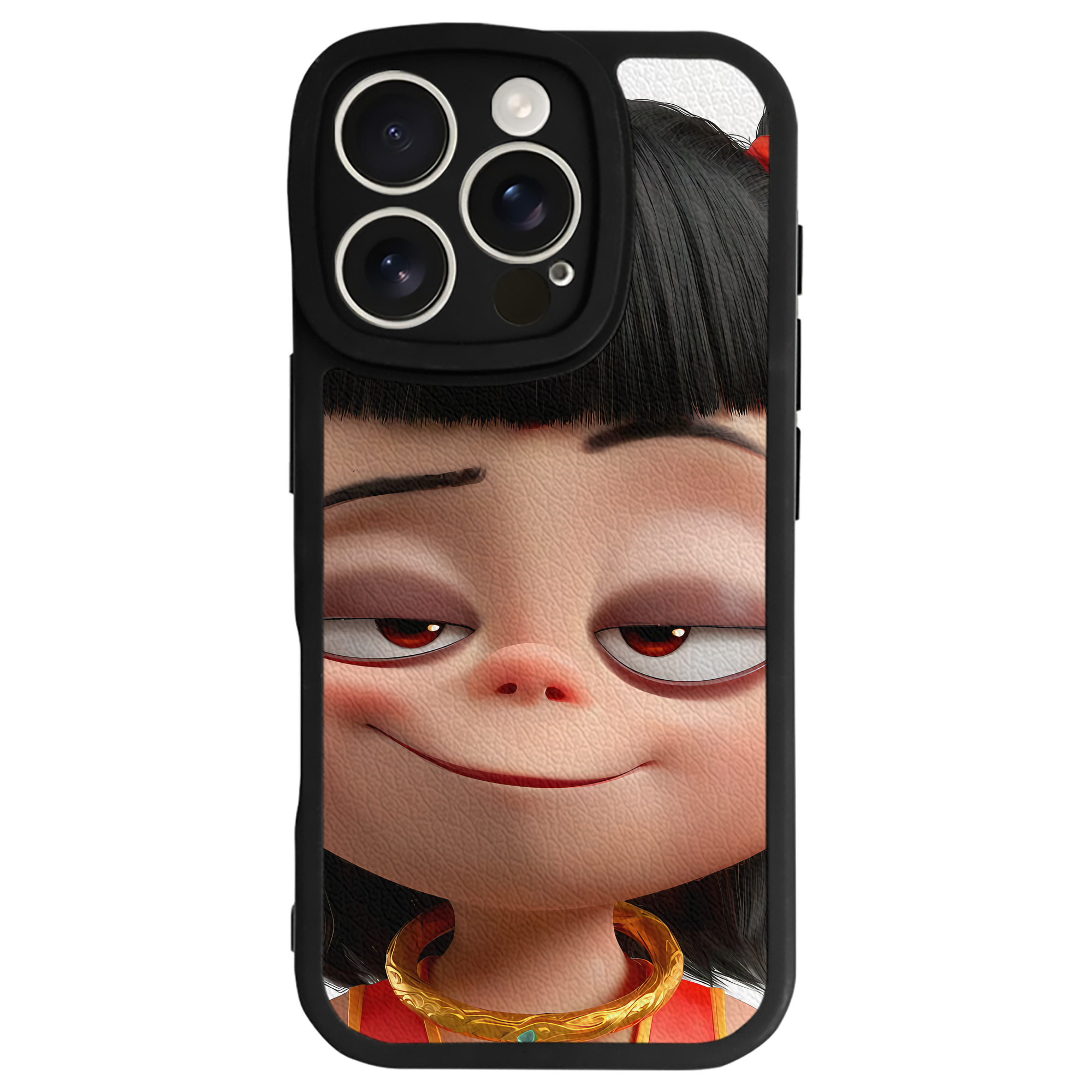 （画像用） Ne Zha 2 ナタ 魔童の大暴れ 【iPhone 16シリーズ対応】シリコンスマホケース（レザー調） 材質：シリコン